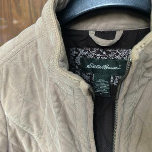 Eddie Bauer quilted corduroy jacket